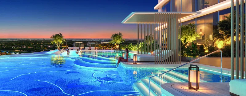 Skyline Infinity Pool at Aspirz by Danube