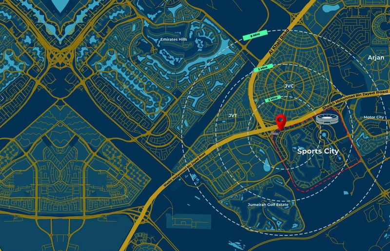 Aspirz by Danube location connectivity map